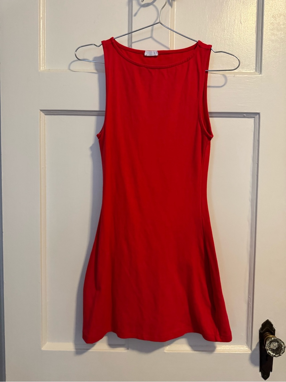 Sleeveless Red Women's Dress